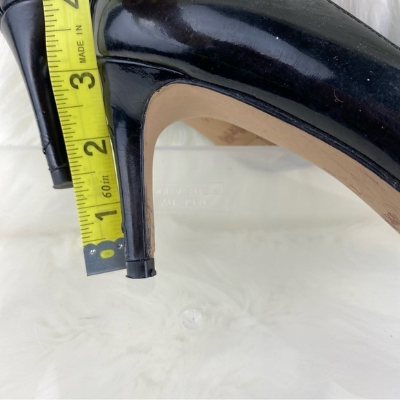 COACH BLACK PATENT LEATHER CLASSIC PUPS STILETTO HEELS SIZE 7.5 - Picture 9 of 9